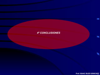 4º CONCLUSIONES Prof. ISAAC BUZO SÁNCHEZ 