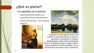 ASPECTOS TÉNICOS: PINTURA
 