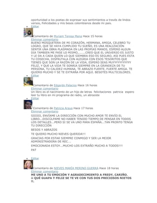 Comentarios recibidos acerca del libro...