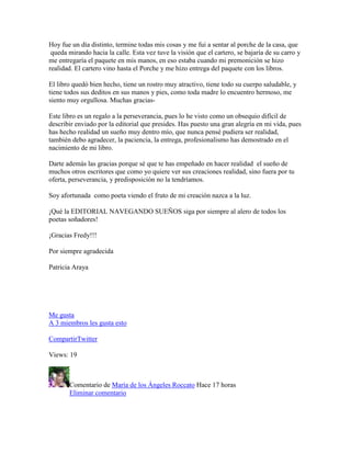 Comentarios recibidos acerca del libro...