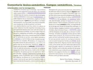 Comentario léxico-semántico. Campos semánticos. Términos
relacionados con la navegación.
 