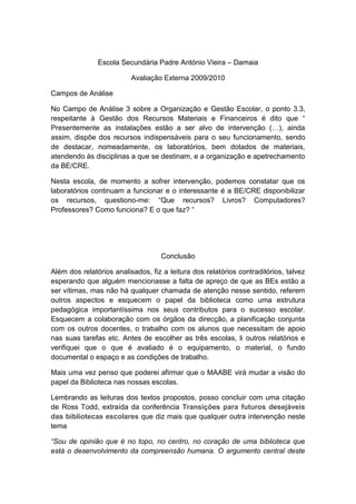 Comentário crítico