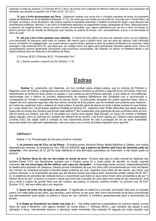 Comentário de josué a ester.