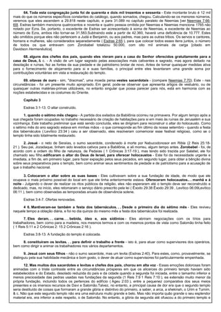 Comentário de josué a ester.