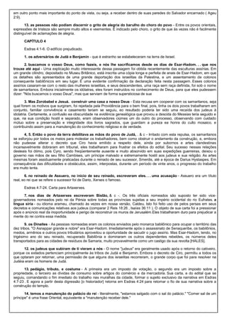 Comentário de josué a ester.