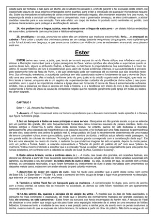 Comentário de josué a ester.