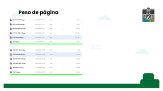 Peso de página
 