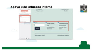 Apoyo SEO: Enlazado interno
 