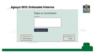 Apoyo SEO: Enlazado interno
 