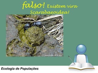 falso!

Existem vira
Scarabaeoidea!

Ecologia de Populações

 