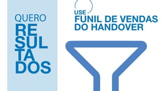 QUERO
RE
SUL
TA
DOS
USE
FUNIL DE VENDAS
DO HANDOVER
 