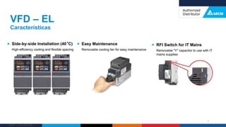 Delta Confidential
VFD – EL
Características
7
 