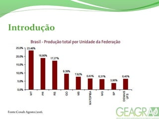 Introdução
Fonte:Conab Agosto/2016.
 