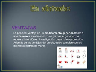 Comercial vs. genericos