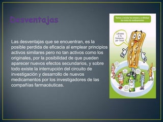 Comercial vs. genericos