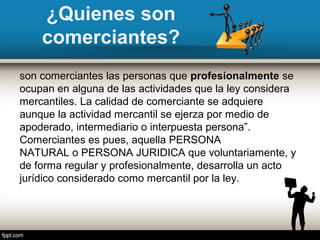 Comerciantes....... | PPT