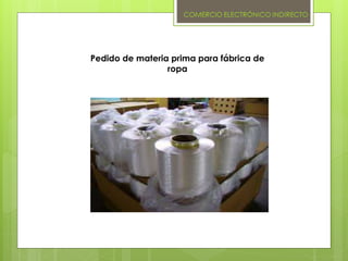 Pedido de materia prima para fábrica de
ropa