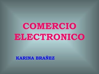 COMERCIO ELECTRONICO KARINA BRAÑEZ 
