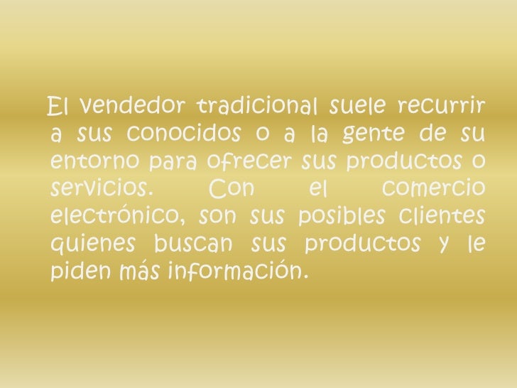 Comercio electronico vs comercio tradicional