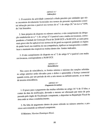 Comercio precário em Angola
