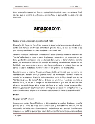 Comercios Y Negocios Electronicos - Informatica Basica