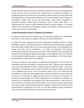 Comercios Y Negocios Electronicos - Informatica Basica