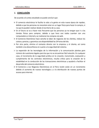 Comercios Y Negocios Electronicos - Informatica Basica