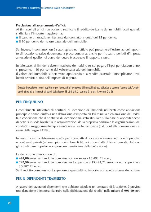 Come Registrare Il Contratto Di Locazione