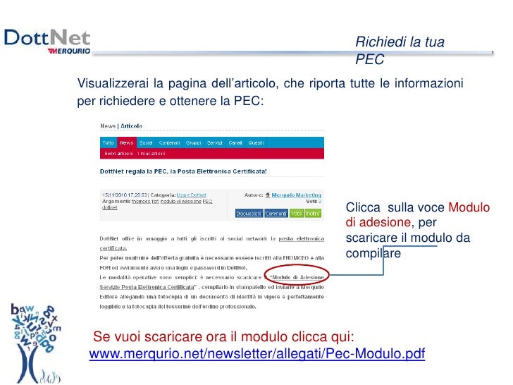 scaricare allegati pec