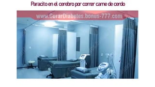 Paracito en el cerebro por comer carne de cerdo
 