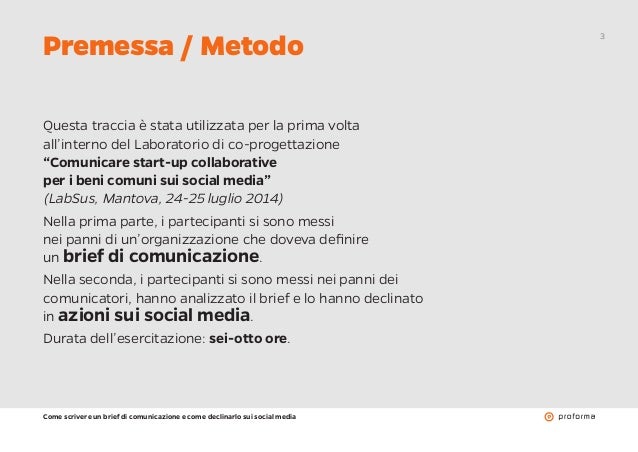 Come scrivere un brief di comunicazione e come declinarlo sui social