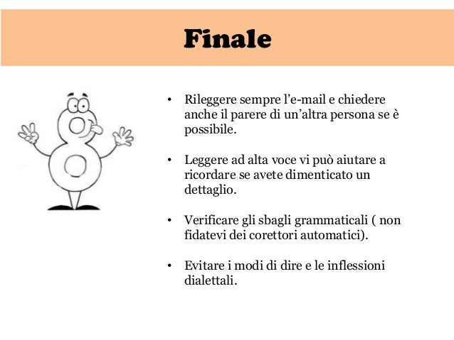 Saluti a fine lettera