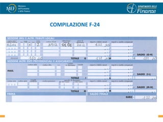 COMPILAZIONE F-24




                    29
 
