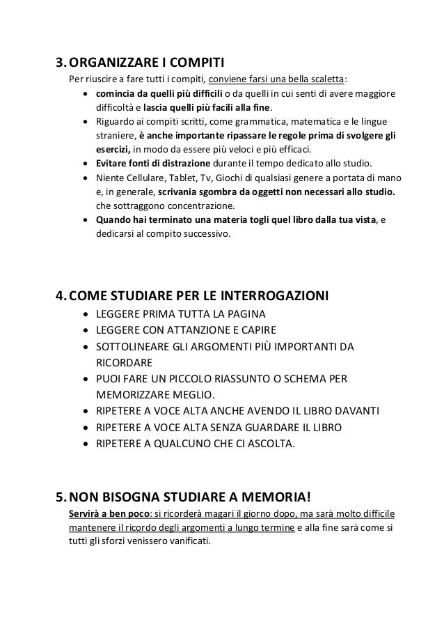 COME STUDIARE BENE E VELOCEMENTE