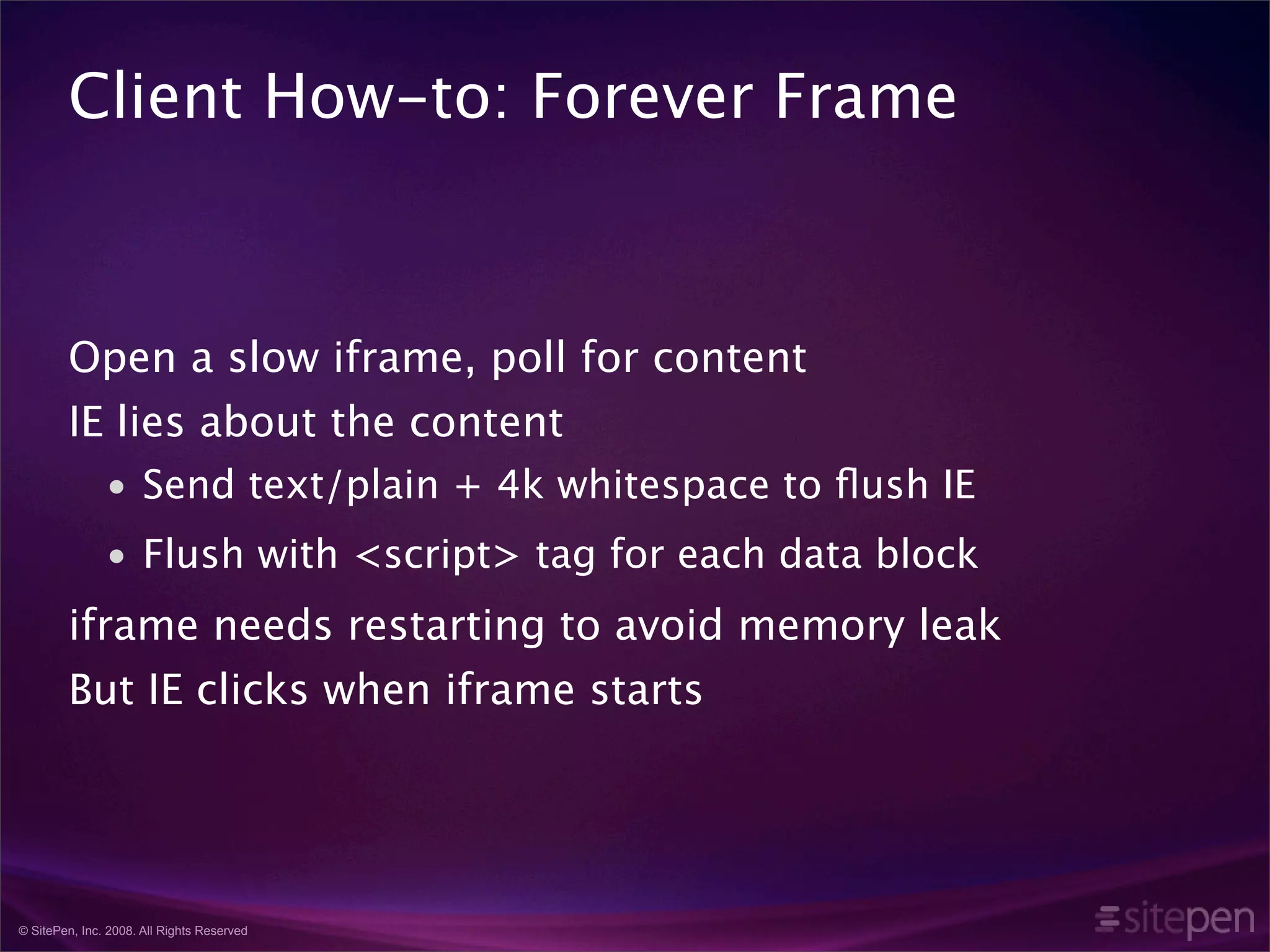 Comet and the Rise of Highly Interactive Websites