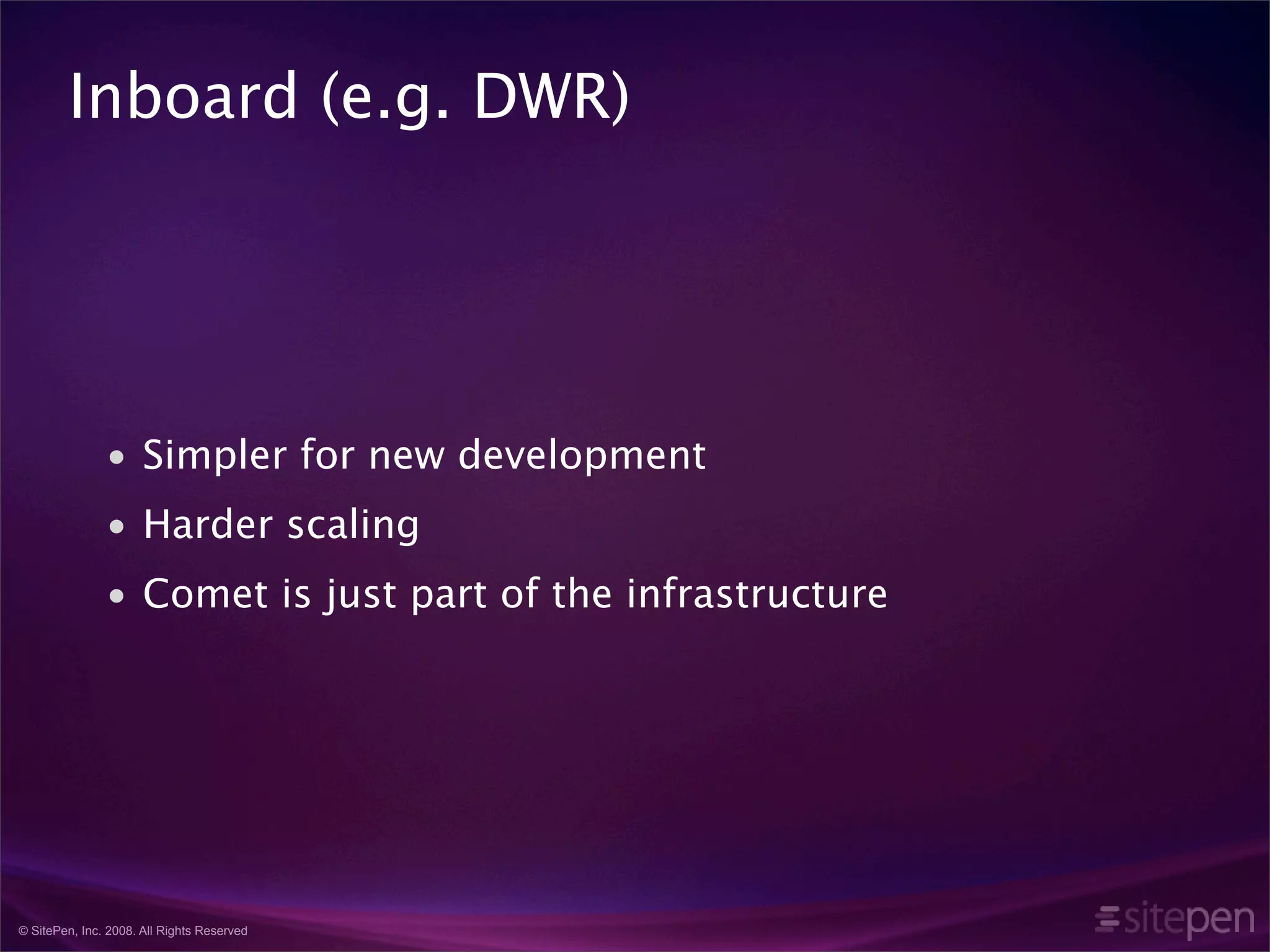 Comet and the Rise of Highly Interactive Websites