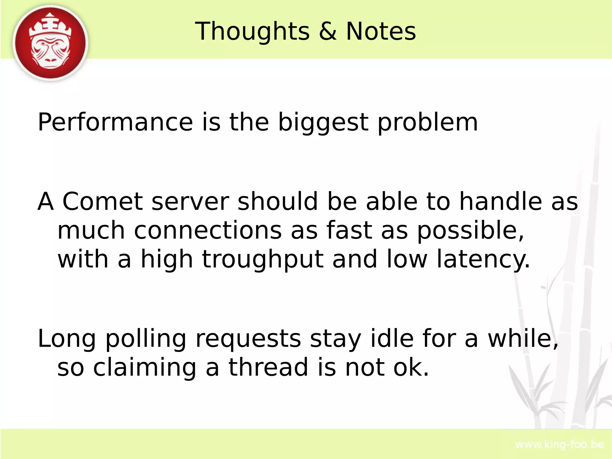Short polling function getUpdate() { $.ajax({ type: &quot;POST&quot;, url: &quot;server.php&quot;, data: &quot;type=news&category=PHP&quot;, success : function(msg){ $('#feed').append(msg);/** we do something **/ setTimeout(&quot;getUpdate()&quot;, 2000); } }); } $(document).ready(function() { getUpdate(); } 
