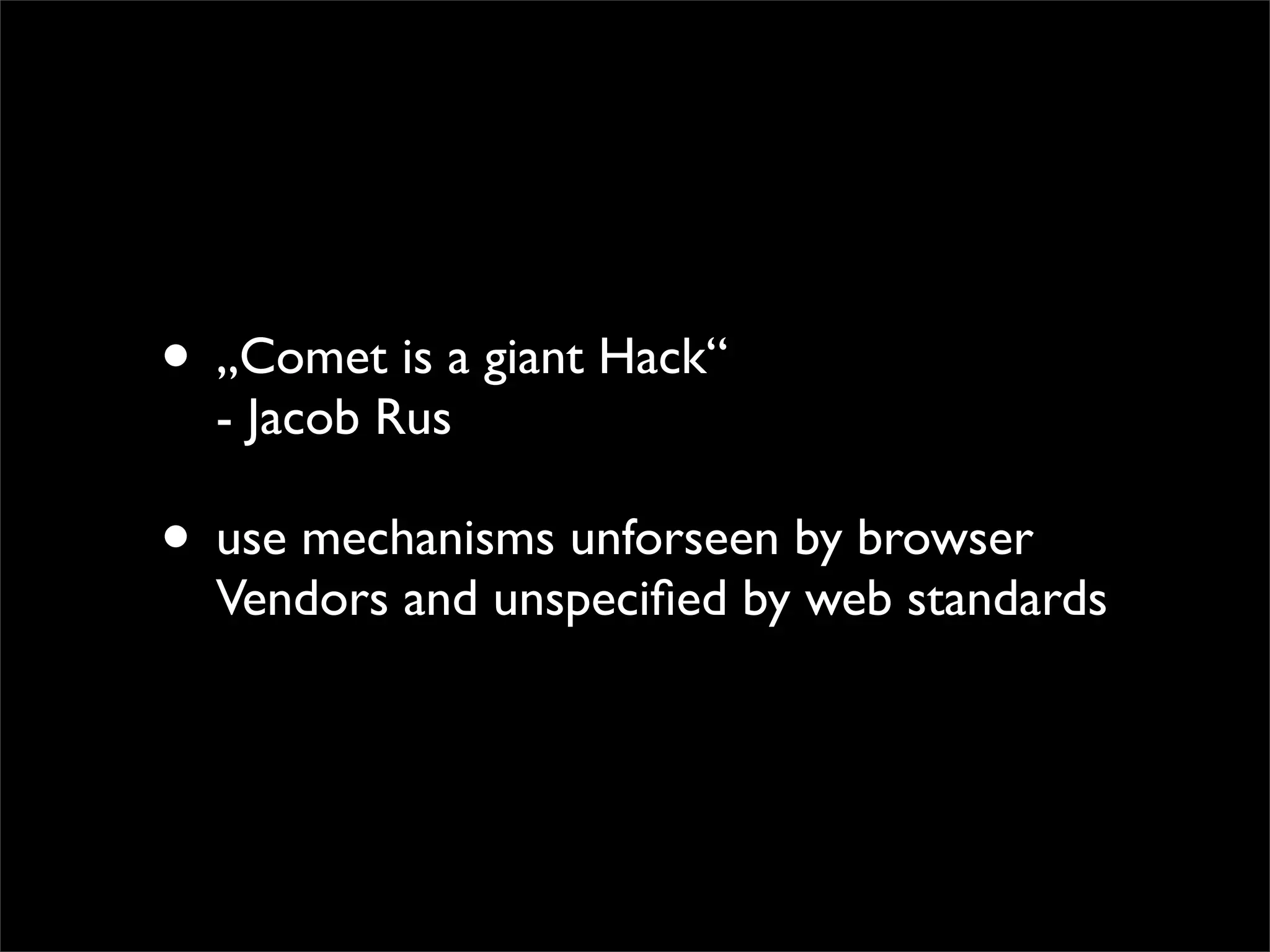 COMET in Plone