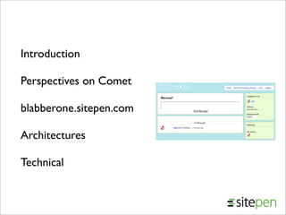 Comet from JavaOne 2008