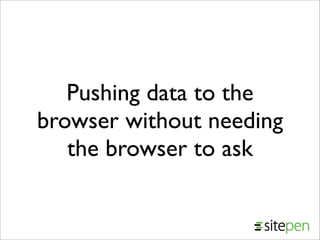 Comet from JavaOne 2008