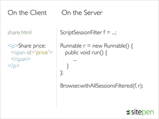 Comet from JavaOne 2008