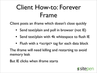 Comet from JavaOne 2008