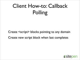 Comet from JavaOne 2008