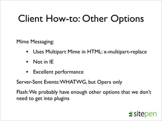 Comet from JavaOne 2008