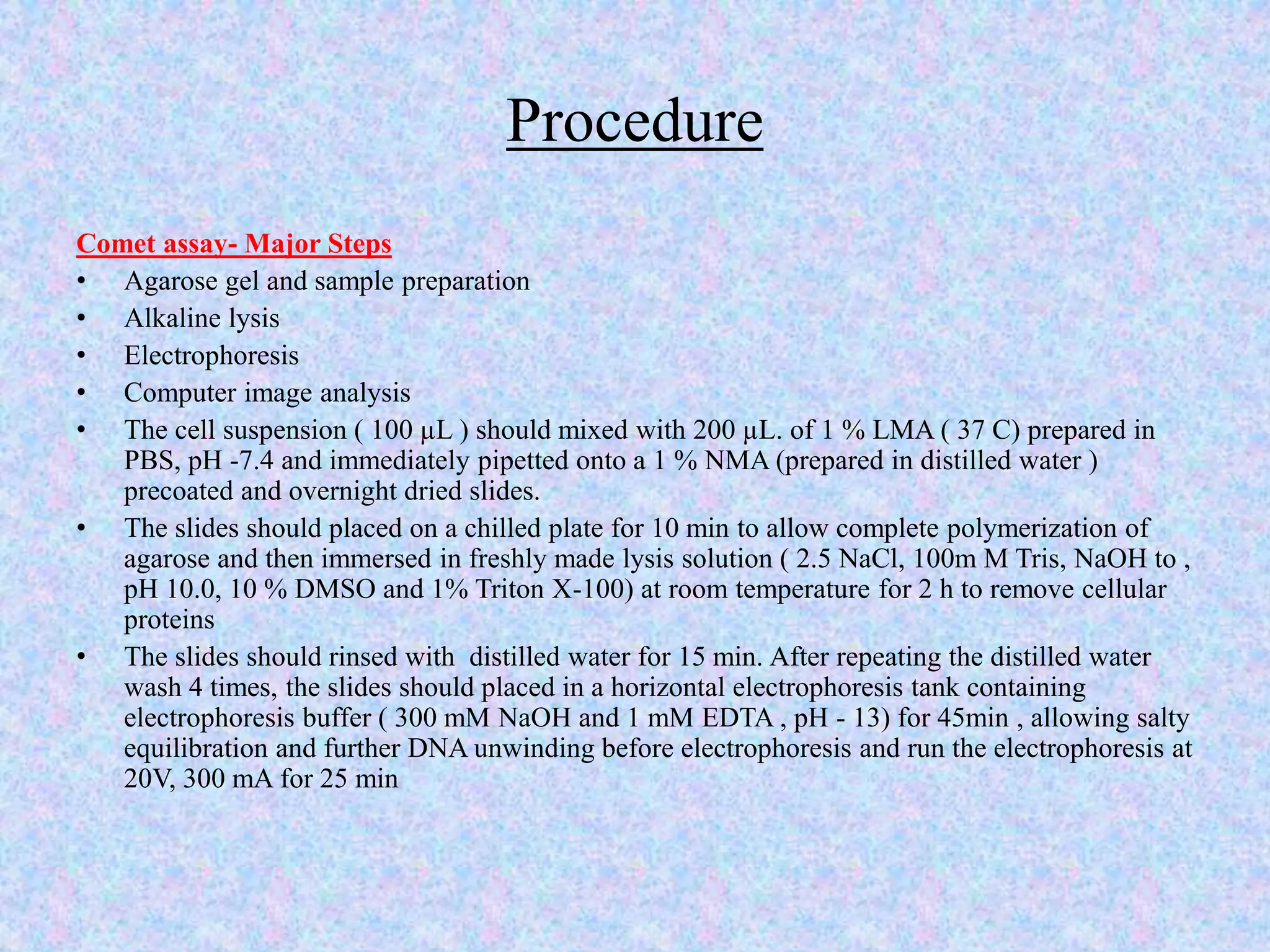 Comet assay | PPTX