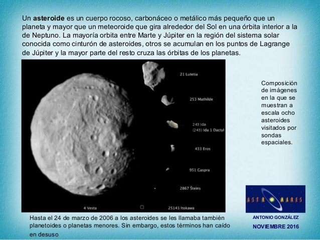 Cometas y asteroides