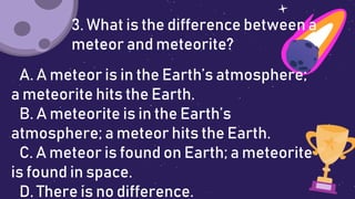COMET, METEOR, ASTEROID, near earth objects.pptx