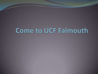 Come to UCF Falmouth 