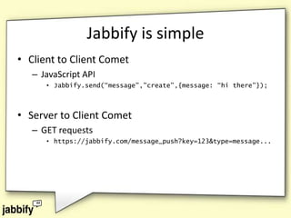 Comet: an Overview and a New Solution Called Jabbify