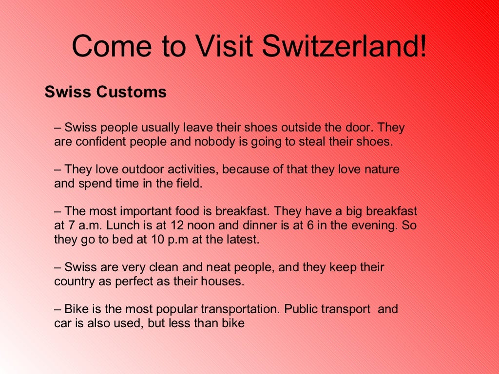 i want to visit switzerland essay